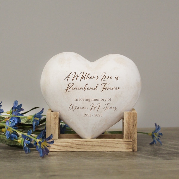 Sympathy Gift for Loss of Mother | Personalized Mom Memorial Gift | Mom Memorial Plaque | Mom Beareavement Gift | In Memory Of Mom Gift