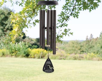 Fishing Memorial Wind Chime | Personalized Fishing in Heaven Wind Chime | Fishing Sympathy Gift | Memorial Gift for Fisherman | In Memory Of