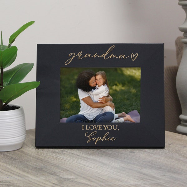 Personalized Mother's Day Grandma Picture Frame | Engraved Grandma Picture Frame | Gift for Grandma from Grandkids | Grandma Picture Frame