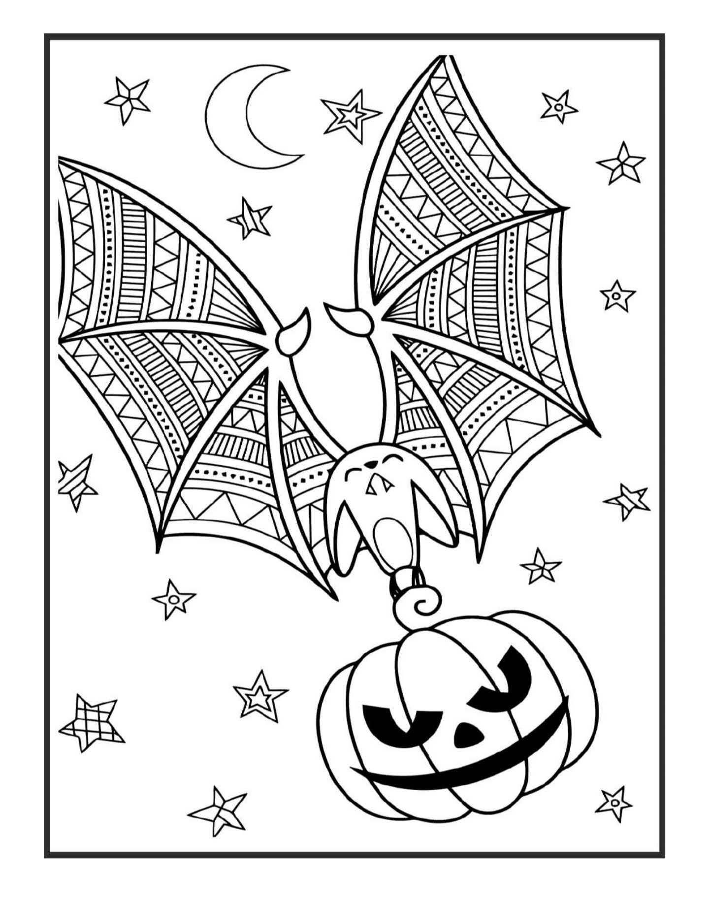 Spooky Halloween Coloring Pages - 101 Pages - Etsy