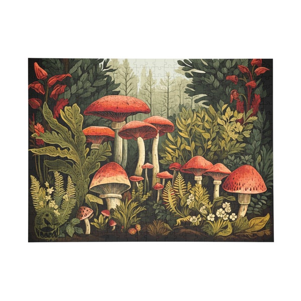 Jigsaw Puzzle, Mushroom Forest