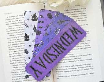 Wednesday Bookmarks | Gothic Bookmarks | Dark Academia | Gifts for Readers