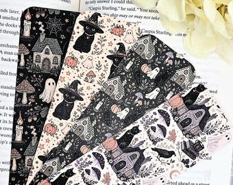 Spooky Cottagecore Bookmark, Witchy Gothic Halloween Bookmark, Dark Academia Book Lover Gift