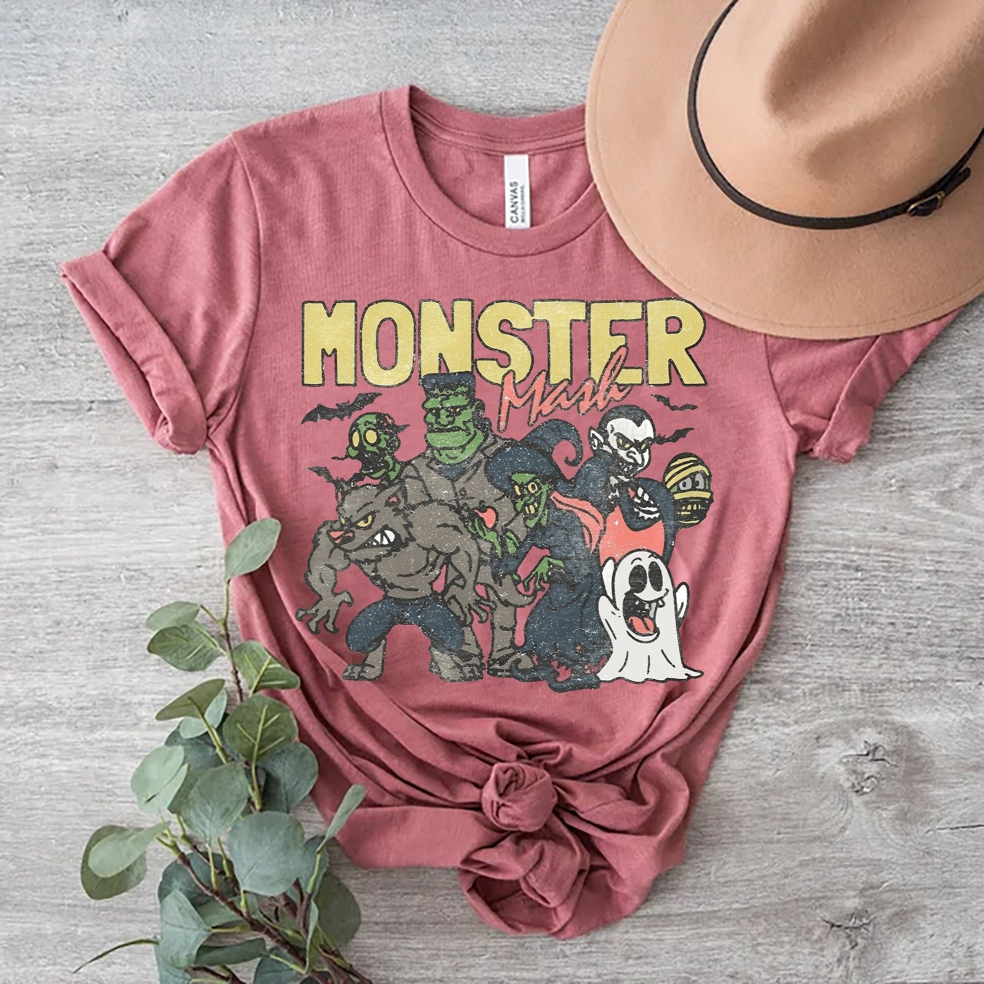 Monster Mash Shirt, Retro Halloween shirt, Monster Mash Sweatshirt, Vintage Monster Halloween t-Shirt, Monster Tee,Retro Fall Tee,Fall Shirt