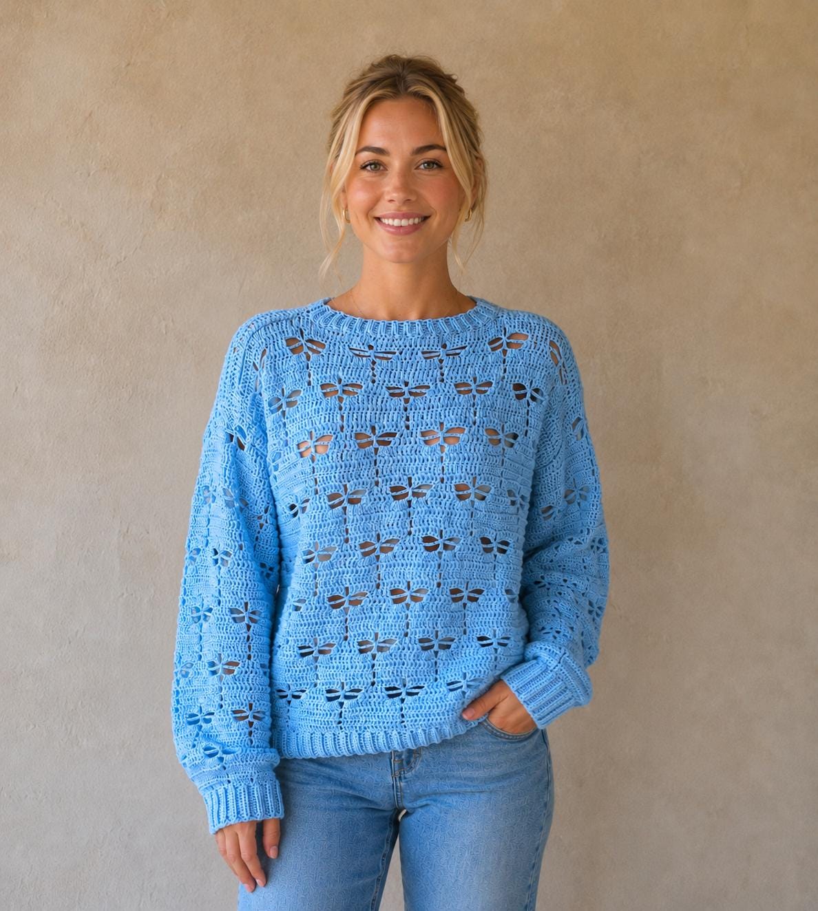 39 Dragonfly Crochet Patterns: Unlock Your Creative Potential Today! 23 Dragonfly Crochet Sweater Beginner Friendly Crochet Top