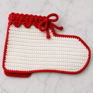 Padrão de crochê para pegador de panela retrô de salto alto, decoração de cozinha de meados do século (PDF)