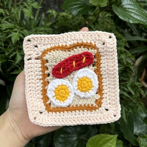 Toast Granny Square, RainbowYarnPatterns