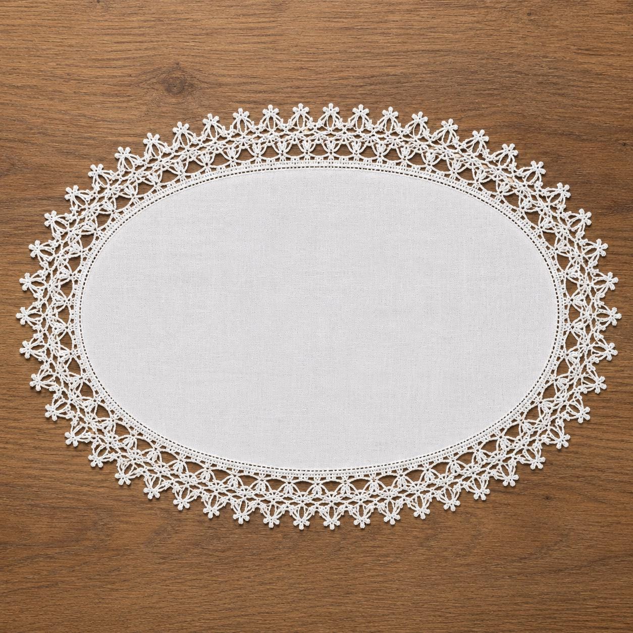 Oval Crochet Doily
