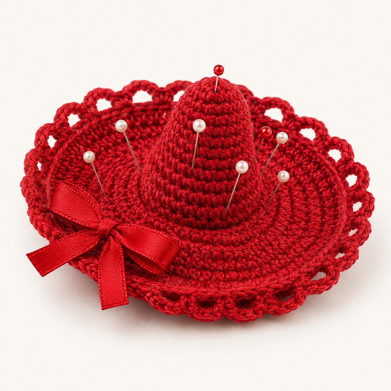 Vintage Sombrero Pin Cushion and Thimble Holder Pattern
