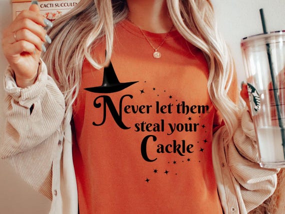 Funny Witch Shirt Witchy Halloween Tee Wicked Witch T-Shirt Fall Gift Girl Woman's Wiccan Top Fantasy Disney Shirts Witch Hat Retro Tee