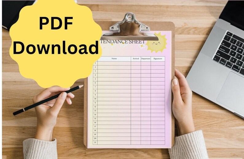 Printable Undated Columnated Attendance Sheet Logs for - Etsy Australia