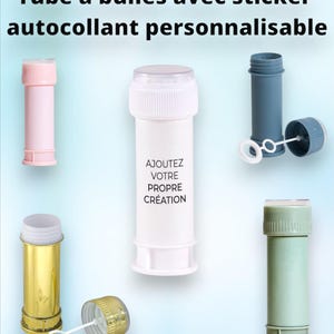 Bolle di sapone personalizzate, adesivi in tubo per matrimonio e compleanno
