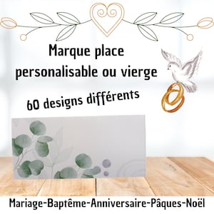 Marcador de lugar personalizado o en blanco 7.5X3.5