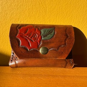 Portefeuille à effet rose