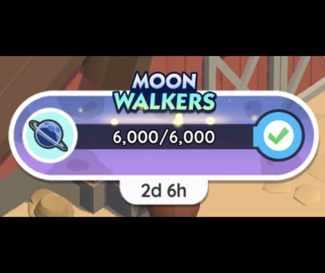 Event Completion Service Monopoly GO moon Walkers Etsy