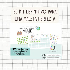 77 Tarjetas para Organizar la Maleta - Planificador de Equipaje PDF - Listas para Hacer la Maleta.