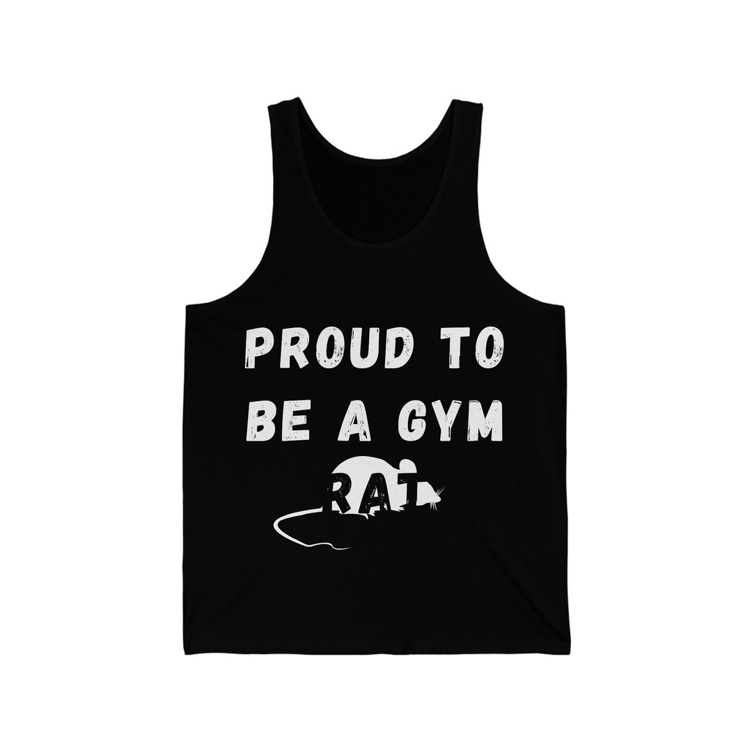 Proud to Be A Gym Rat Funny Workout Shirts Tank Tops With Etsy