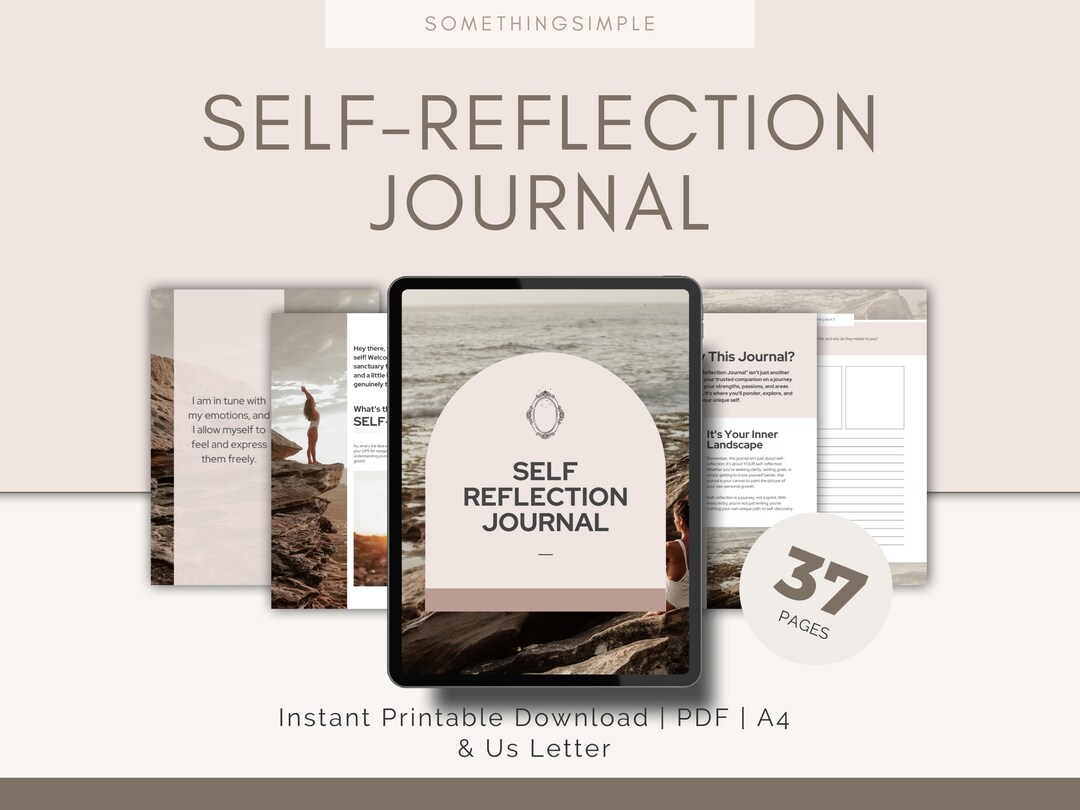Self Reflection Journal Printable Productivity Planner for Adults ...