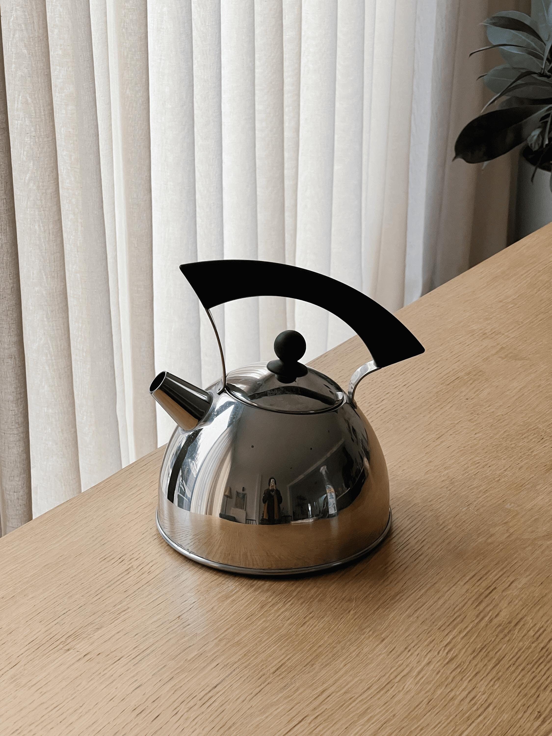 Vintage Fissler stainless steel kettle, stovetop
