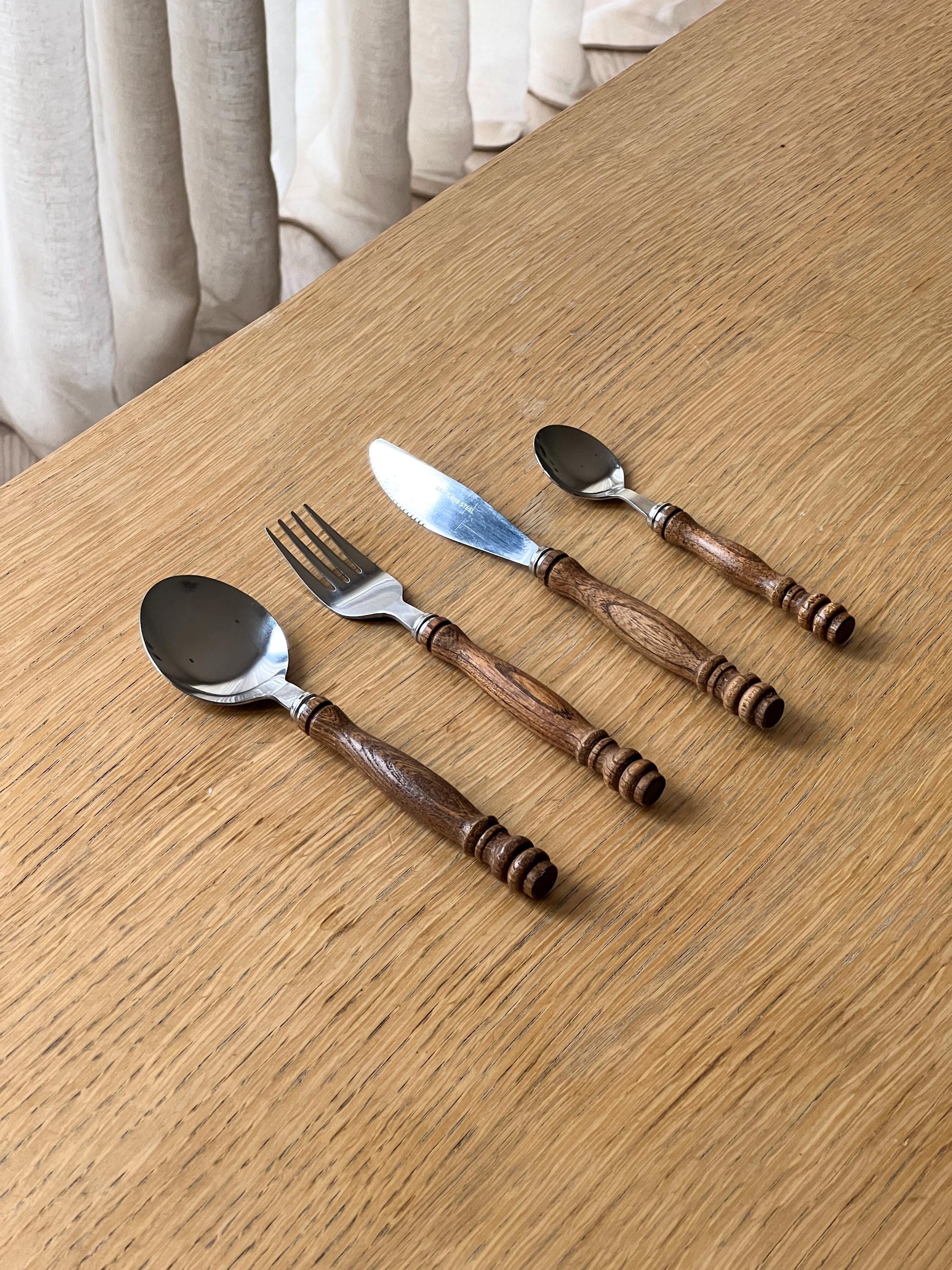 Cutlery set vintage wood - Etsy 日本 Cutlery set vintage wood - Etsy 日本