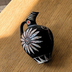 Vintage handgefertigte griechische Sammlermuseum Vase, alter Krug