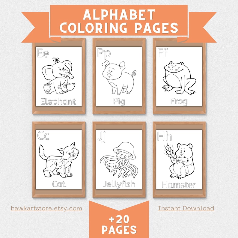 26 Alphabet Coloring Pages | Printable Alphabet for Kids | Alphabet ...