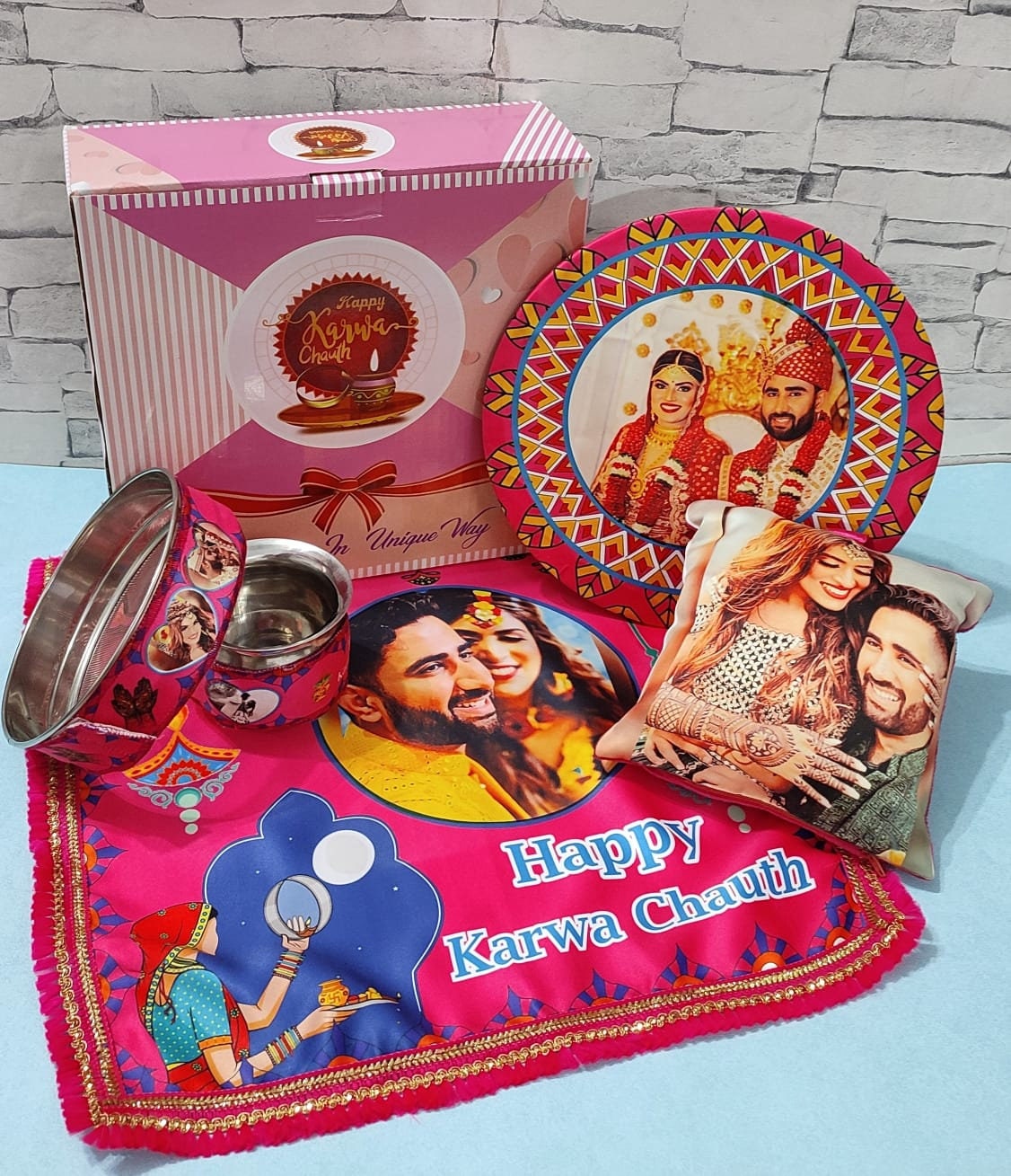 Midiron Romantic Karva Chauth Gifts, Best Karwachauth Gift Combo for  Wife/Bhabhi/Womens (Chocolate Box With Greeting Card, Artificial Rose,  Quote Printed Cushion Gift For Wife, Special One) : Amazon.in: Grocery &  Gourmet Foods