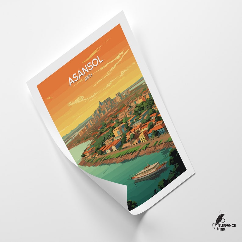 Asansol Travel Print Wall Art,asansol Minimalist Painting Art,asansol Home Decor,asansol City 