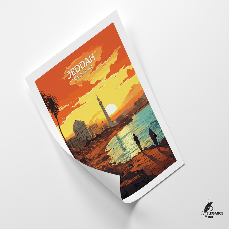 Jeddah Printjeddah Travel Posterjeddah Artworkjeddah Canvasjeddah Wall