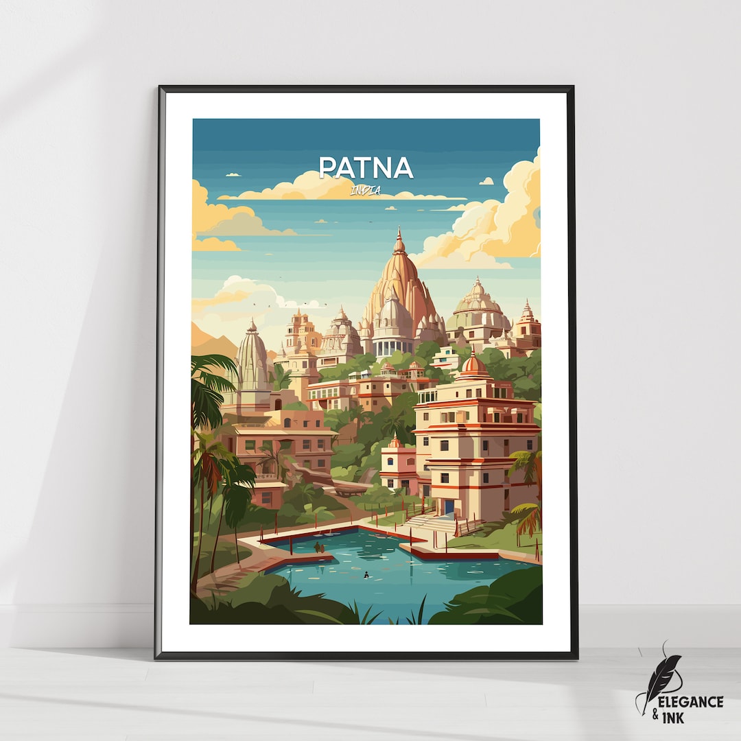 Patna Travel Print Wall Art,patna Minimalist Painting Art,patna Modern Poster Artwork,bihar Home