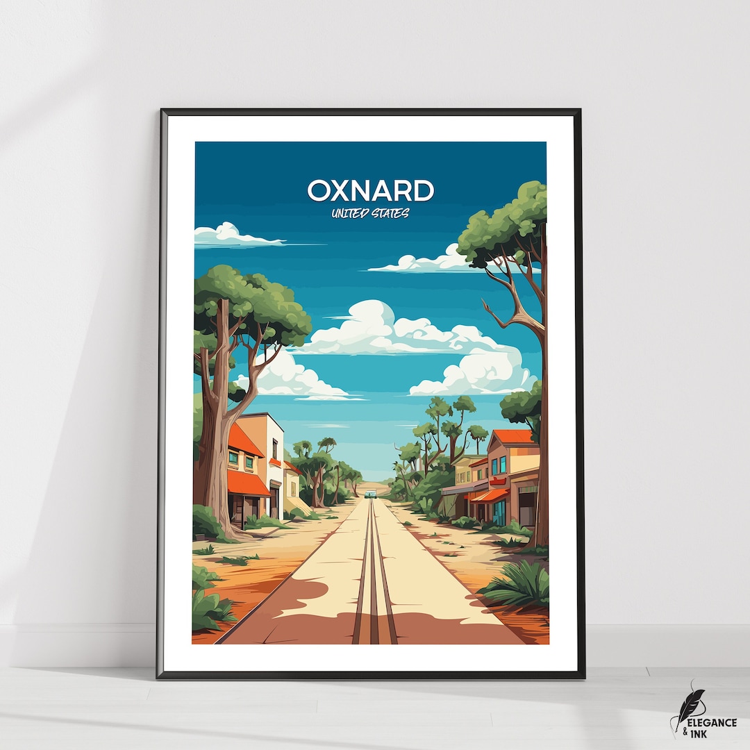 Oxnard Printoxnard Travel Galleryoxnard Vintage Artwork Printoxnard