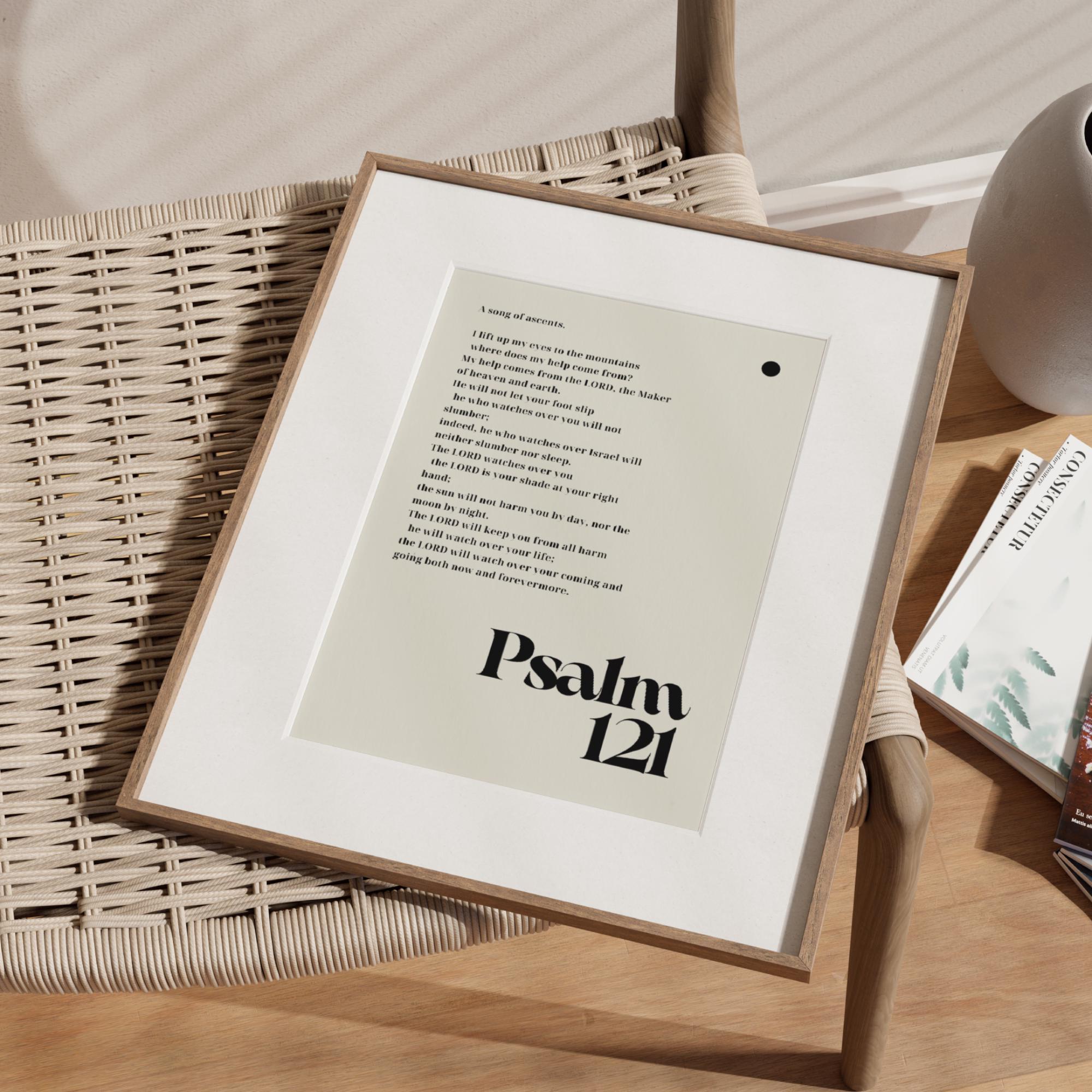 Psalm 121 Print, Bible Verse Christian Wall Art (digital Download) - Etsy