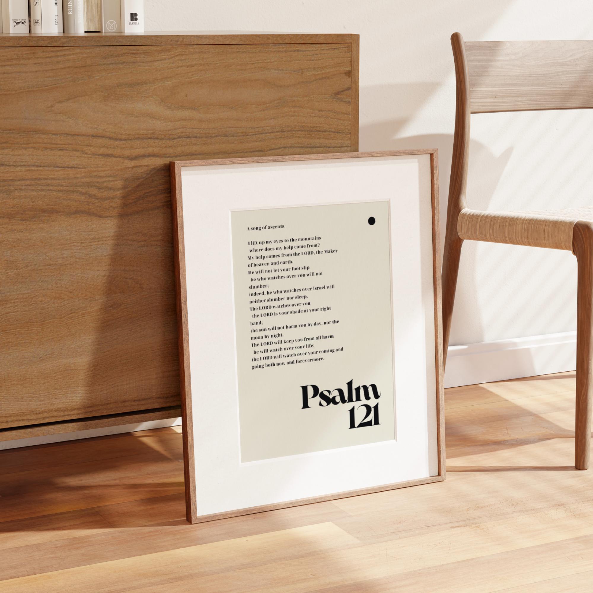 Psalm 121 Print, Bible Verse Christian Wall Art (digital Download) - Etsy