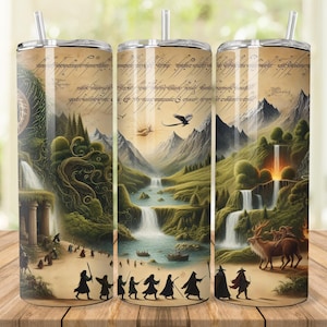 Fantasy World Tumbler Wrap: RPG Design (Digital Download)
