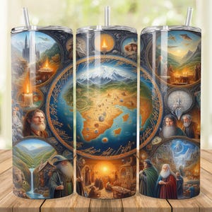 Fantasy World Tumbler Wrap: RPG Design (Digital Download)