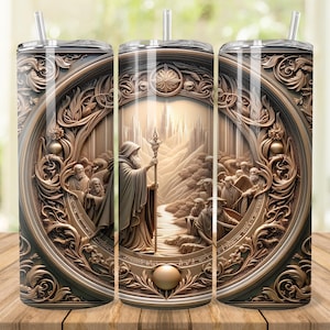 Fantasy World Tumbler Wrap: RPG Design 20 Unzen Tumbler Sublimation (Digitaler Download)