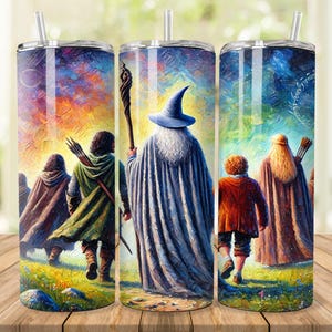 Fantasy World Tumbler Wrap: Role Playing Design (Digital Download)