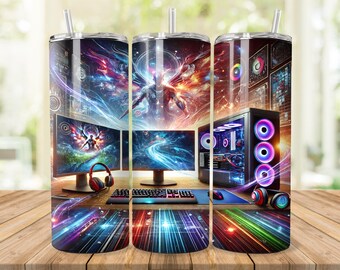 PC Gamer Becher Verpackung: 20oz 30oz Skinny Design (Digitaler Download)