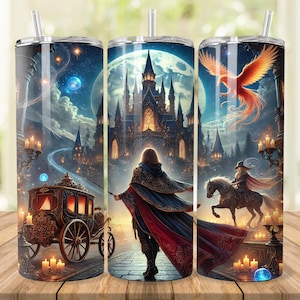 Wizard Castle Tumbler Wrap: Magic World PNG (Digital Download)