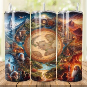 Fantasy World Tumbler Wrap: RPG Map Design (Digital Download)
