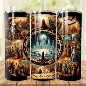 Fantasy World Tumbler Wrap: RPG Design 20oz Tumbler Sublimation (Digital Download)
