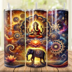 Indian God Tumbler Wrap: 20oz 30oz Skinny Tumbler Design (Digital Download)
