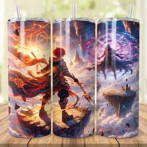 Devils and Angels Manga Tumbler Wrap: 20oz 30oz Skinny Design (Digital Download)