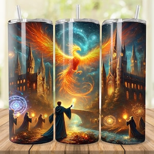 Phoenix Tumbler Wrap: Magic World Design (Digital Download)