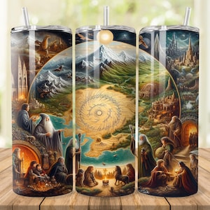 Fantasy World Tumbler Wrap: RPG Design (Digital Download)