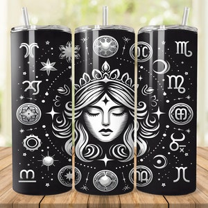 Virgo Zodiac Tumbler Wrap: Horoscope Design (Digital Download)