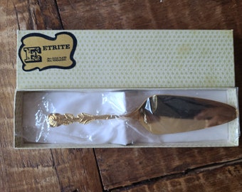 Eetrite 24 k gold plated cake server