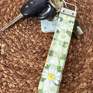 Handmade Stoff Armband Schlüsselanhänger | Schlüsselanhänger aus Baumwolle | Alltags-Schlüsselhalter