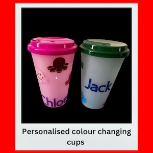 Taza fría personalizada que cambia de color