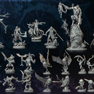 Archvillain - Moondance Shadows Of Argantos Miniaturen STL Set für 3D Druck - Dungeons and Dragons 32mm